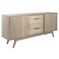 SIDEBOARD  180/84/44 cm 4 Schublade(n)  - Eiche Bianco, Design, Holz/Holzwerkstoff (180/84/44cm)