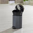TRETEIMER Paul 3 L - Dunkelgrau/Schwarz, Basics, Kunststoff/Metall (16,8/24cm) - Celina