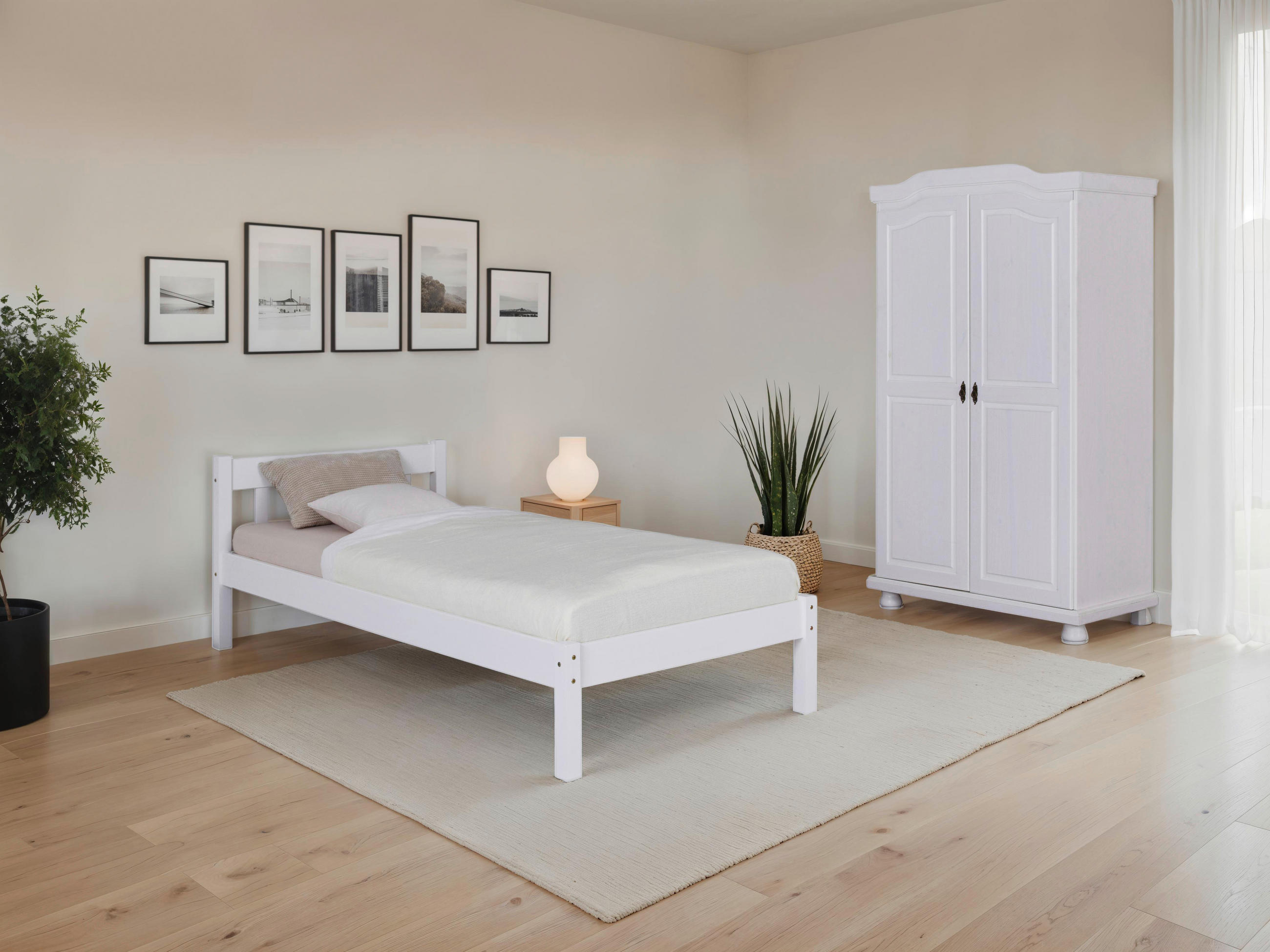 EINZELZIMMER Weiß  - Weiß, MODERN, Holz - MID.YOU