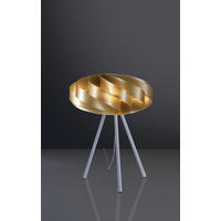 TISCHLEUCHTE - Goldfarben, KONVENTIONELL, Kunststoff/Metall (40/53cm)
