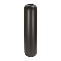 VÁZA, keramika, 78 cm - tmavě hnědá, Basics, keramika (20/78/20cm)