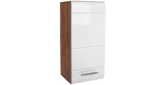 Hängeschrank mit Soft-Close Avensis B: 35cm, Weiß + Eiche - Eichefarben/Weiß, MODERN, Holzwerkstoff (35/72/20,5cm) - Luca Bessoni