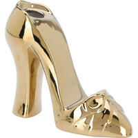 DEKOR VÁZA  - aranyszínű, Basics, kerámia (21/8/17cm)