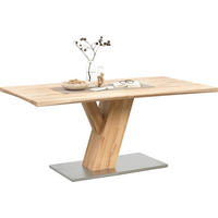 ESSTISCH Kernbuche massiv rechteckig Buchefarben  - Buchefarben, Natur, Holz/Metall (180/90/76cm) - Livetastic