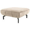 HOCKER Webstoff Beige  - Beige/Schwarz, Design, Textil/Metall (83/44/83cm) - LOOKS by W.Joop