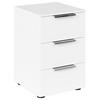 NACHTSCHRANK 40/61/42 cm  - Chromfarben/Schwarz, MODERN, Holzwerkstoff/Kunststoff (40/61/42cm) - Rauch Möbel