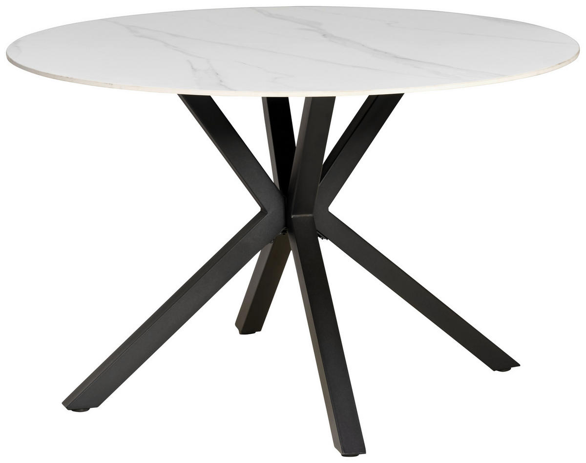 STOL ZA BLAGOVAONICU  bijela  metal, keramika      - bijela/crna, Lifestyle, metal/keramika (118/76/118cm) - MID.YOU