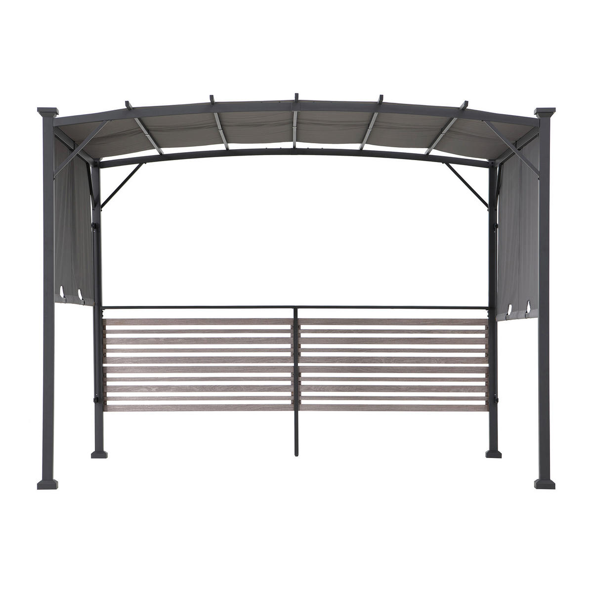 PERGOLA 300/227/270 cm   - Anthrazit/Grau, Basics, Textil/Metall (300/227/270cm) - Modante