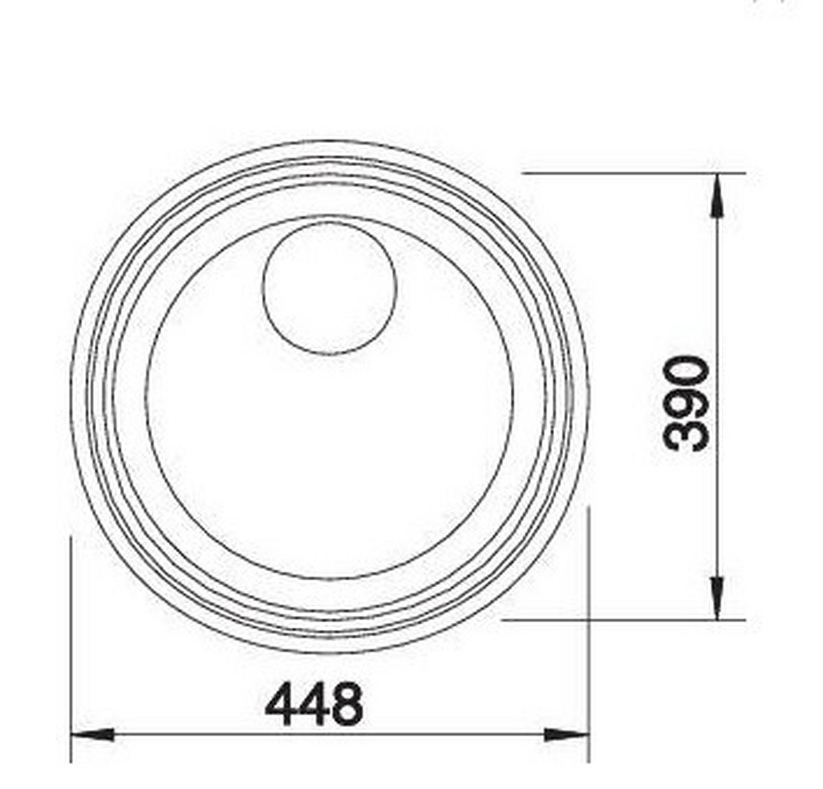 SPÜLE 514647  - Edelstahlfarben, Basics, Metall (46/16,5/46cm) - Blanco