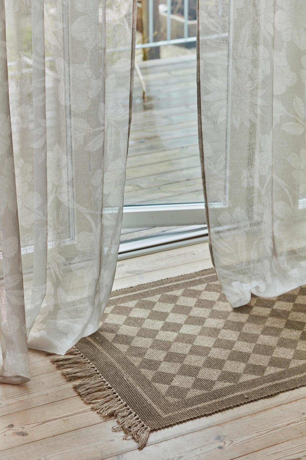 DÖRRMATTA - beige/brun, Basics, textil (60/90cm)