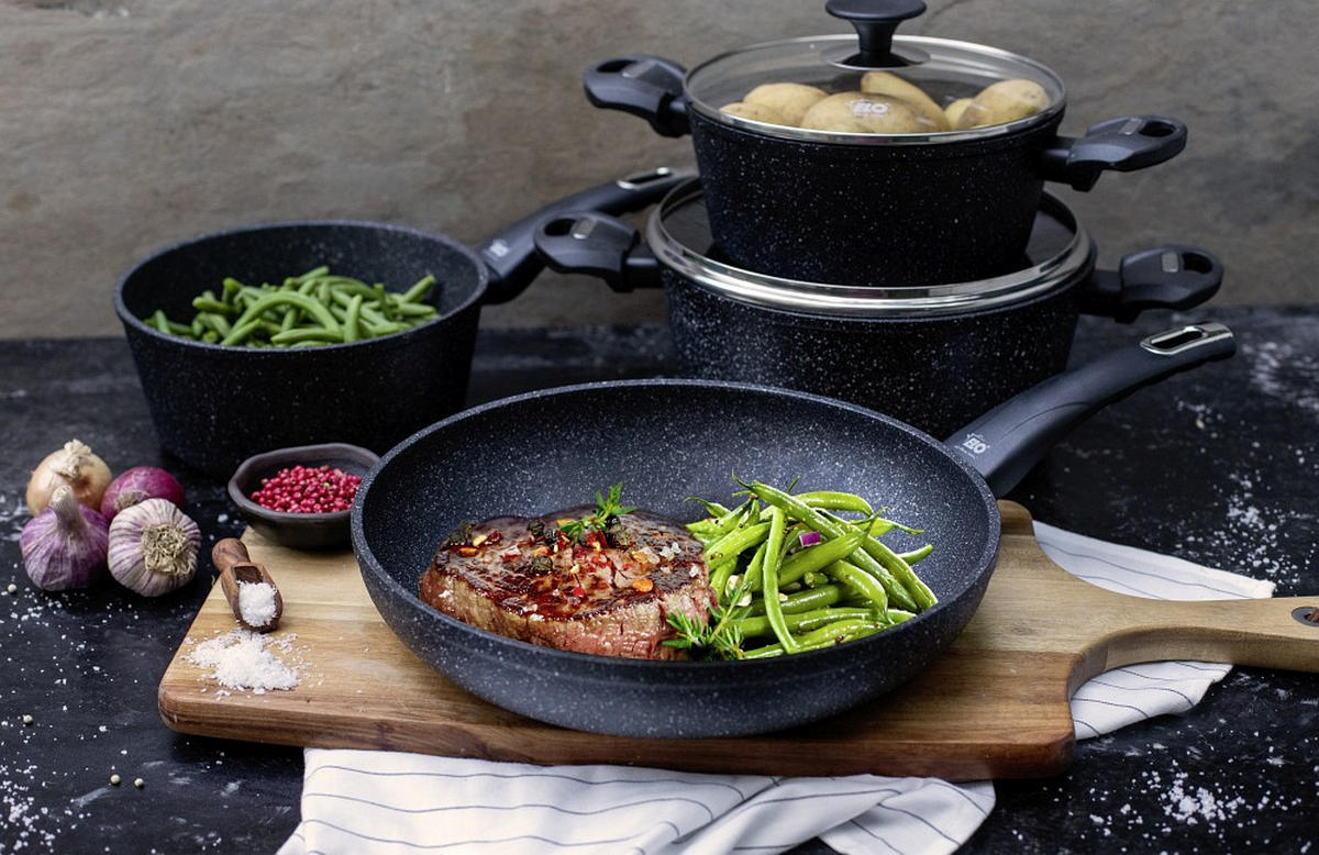 BRATPFANNE Granit Evolution Keramikbeschichtung 28 cm  - Basics, Metall (28cm) - ELO