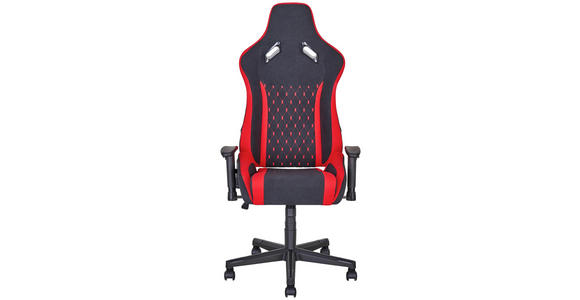GAMINGSTUHL  in Mikrofaser Rot, Schwarz  - Rot/Schwarz, Trend, Kunststoff/Textil (68/127-137/64cm) - Xora