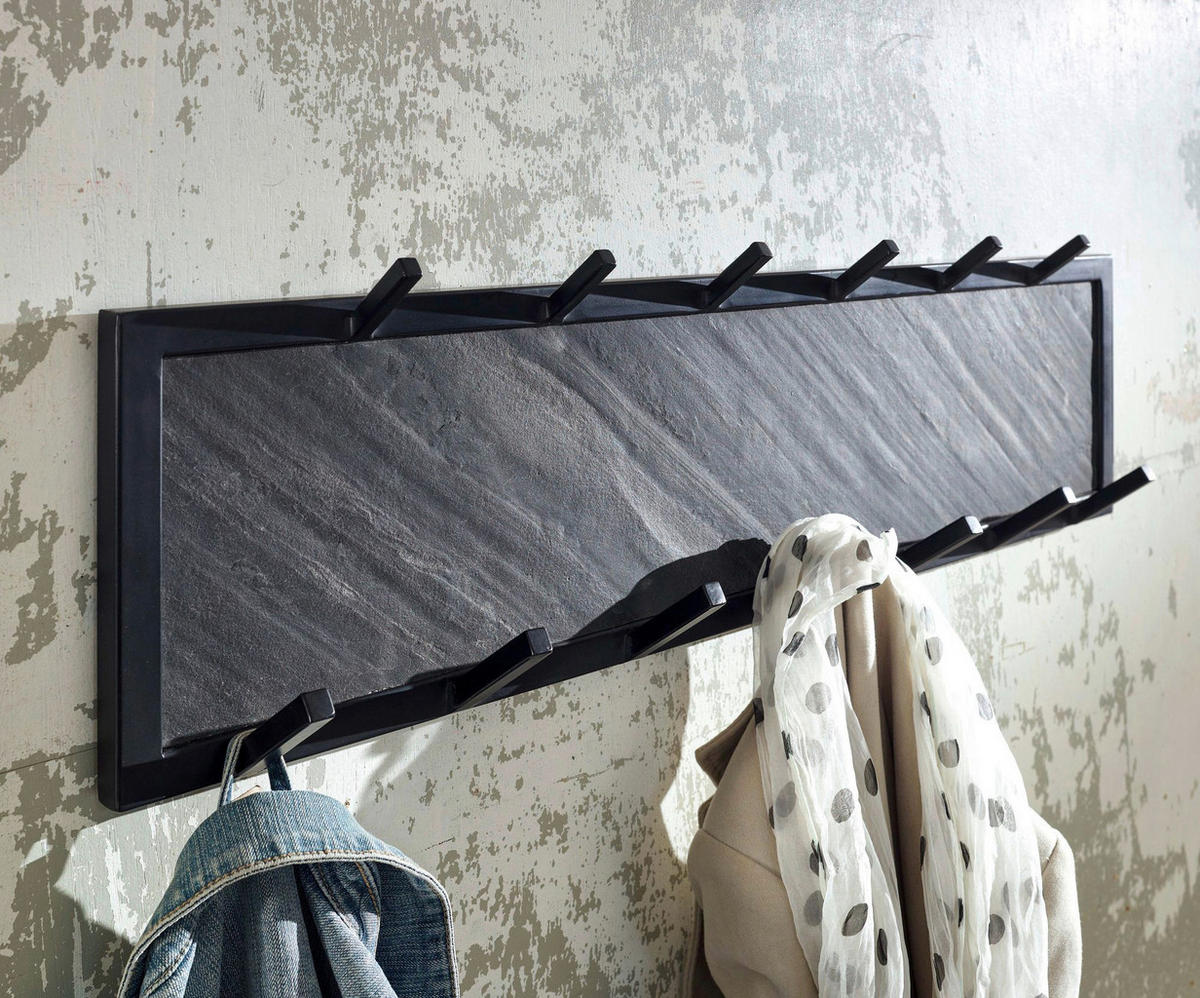 GARDEROBE 2-teilig  in 110/70,5/37 cm  - Schwarz, MODERN, Holz (110/70,5/37cm) - MID.YOU