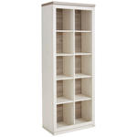 REGAL Weiß, Grau  - Weiß/Grau, MODERN, Holzwerkstoff (80/209/43cm) - Hom`in
