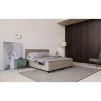 BOXBETT 160/200 cm  in Beige  - Beige/Schwarz, MODERN, Holzwerkstoff/Textil (160/200cm) - MID.YOU