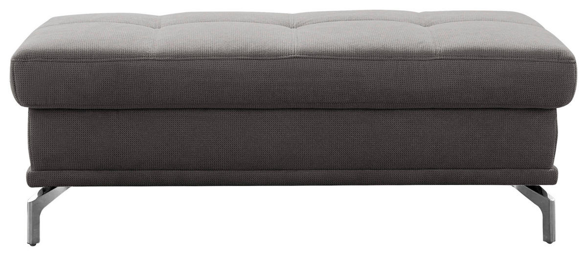 TABURETKA, textil, 133/47/72 cm - sivá/strieborná, Konventionell, kov/textil (133/47/72cm) - Sit & More