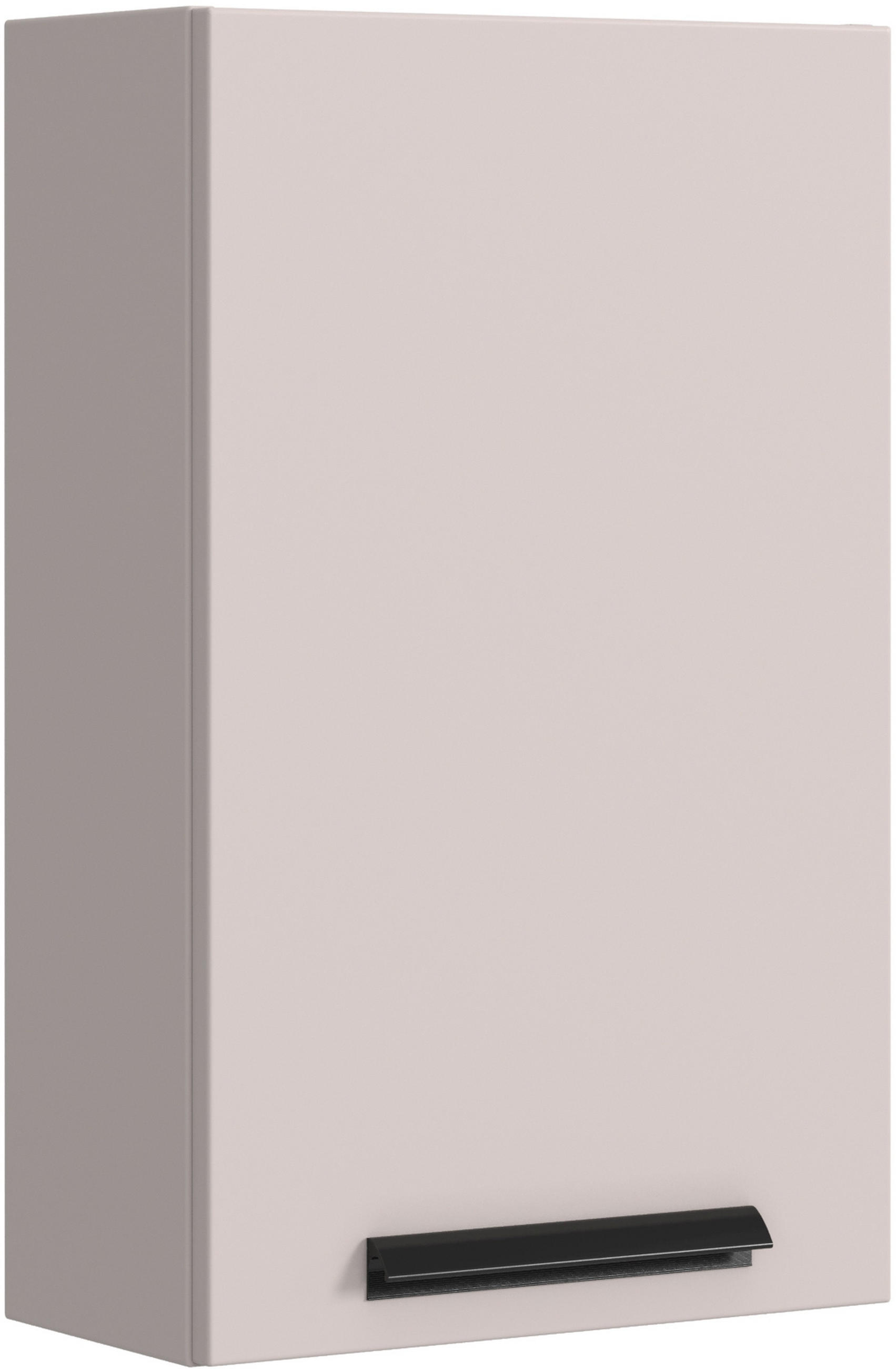 HÄNGESCHRANK 40/64/20 cm  - Kaschmir/Schwarz, KONVENTIONELL, Holzwerkstoff/Metall (40/64/20cm) - Xora