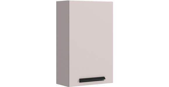 HÄNGESCHRANK 40/64/20 cm  - Kaschmir/Schwarz, KONVENTIONELL, Holzwerkstoff/Metall (40/64/20cm) - Xora