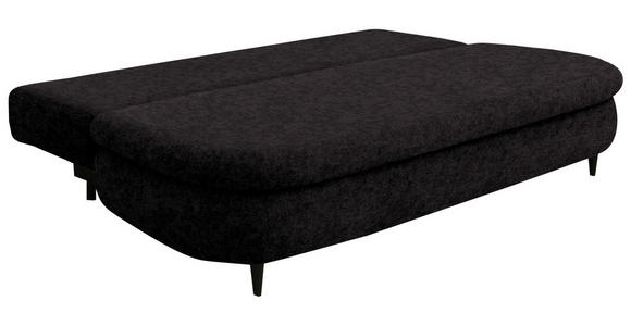 SCHLAFSOFA in Velours Dunkelbraun - Dunkelbraun/Schwarz, Design, Holz/Textil (213/89/105cm) - Novel