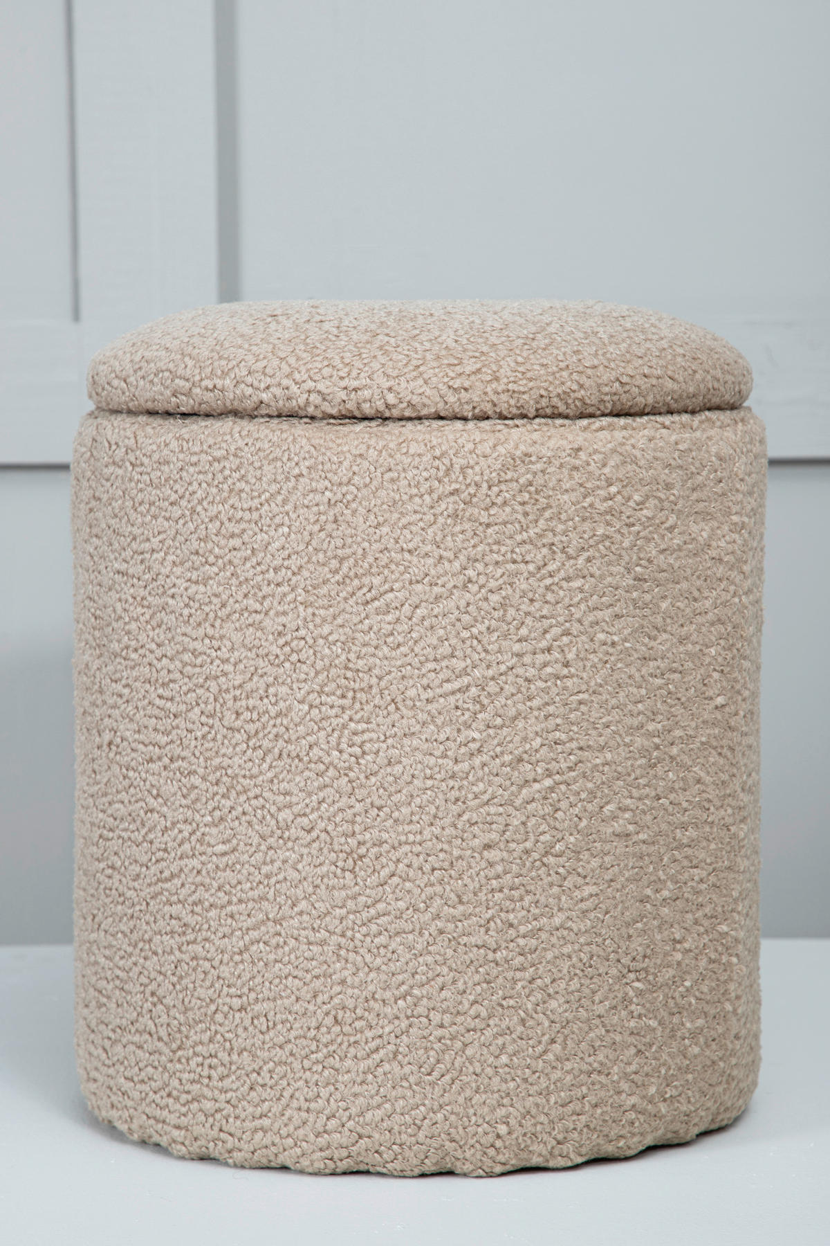 SITTPUFF i  - beige, Design, textil (32/40/32cm) - Livetastic
