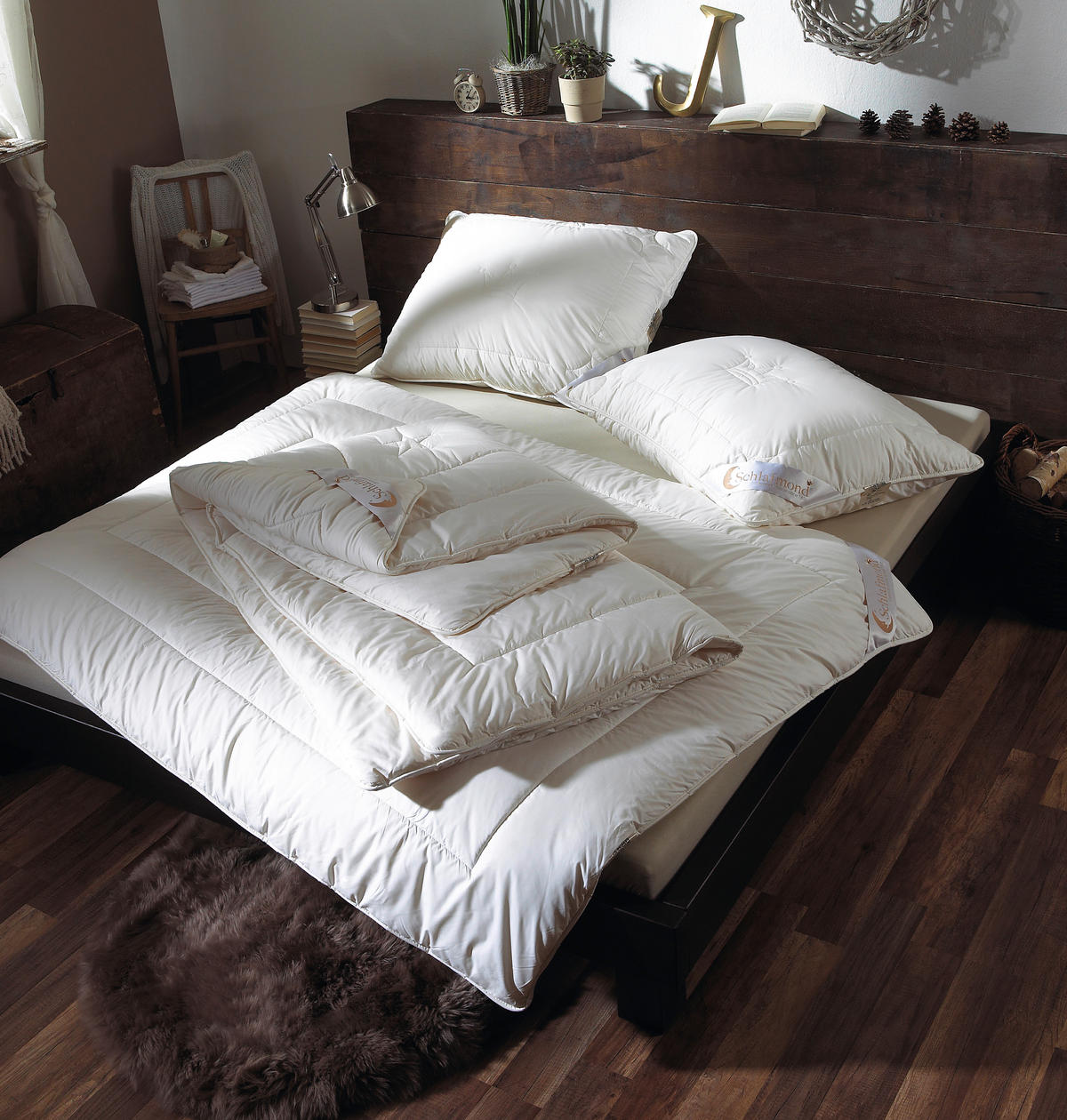 DUO-DECKE 140/200 cm  - Creme, Basics, Naturmaterialien (140/200cm) - Schlafmond