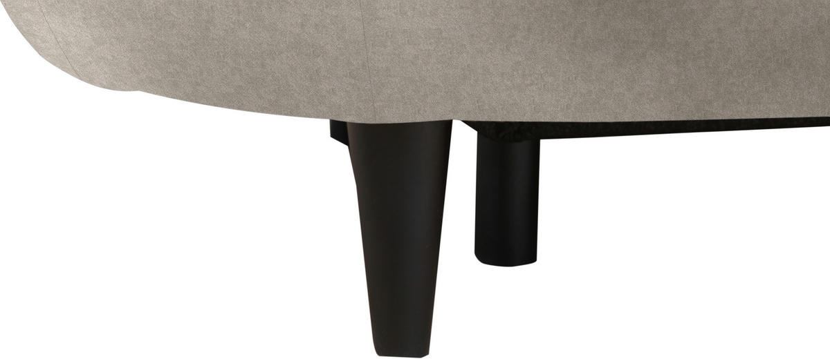 SCHLAFSOFA in Velours Beige  - Beige/Schwarz, Design, Holz/Textil (213/89/105cm) - Novel