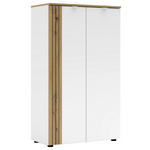 KOMMODE , 75/127/38 cm,  - Schwarz/Weiß, KONVENTIONELL, Holzwerkstoff/Metall (75/127/38cm) - Voleo