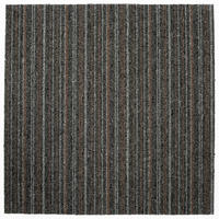 TEPPICHFLIESE Astra Stripe 594 50/50 cm in Braun, Grau  - Braun/Grau, Basics, Textil (50/50cm)