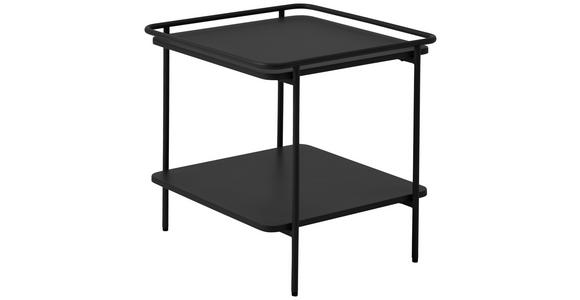 BEISTELLTISCH 45/45/44,3 cm Schwarz quadratisch - Schwarz, Basics, Metall (45/45/44,3cm) - Xora