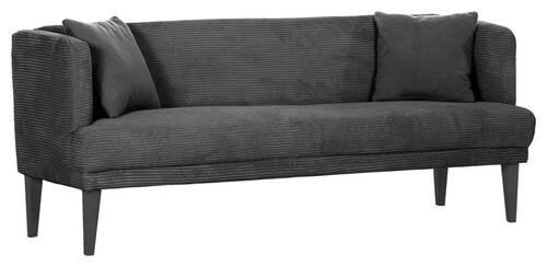 SITZBANK 210/83/70 cm Cord Anthrazit, Grau Holz  - Anthrazit/Schwarz, Design, Holz/Textil (210/83/70cm) - Landscape