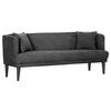 SITZBANK 210/83/70 cm Cord Anthrazit, Grau Holz  - Anthrazit/Schwarz, Design, Holz/Textil (210/83/70cm) - Landscape
