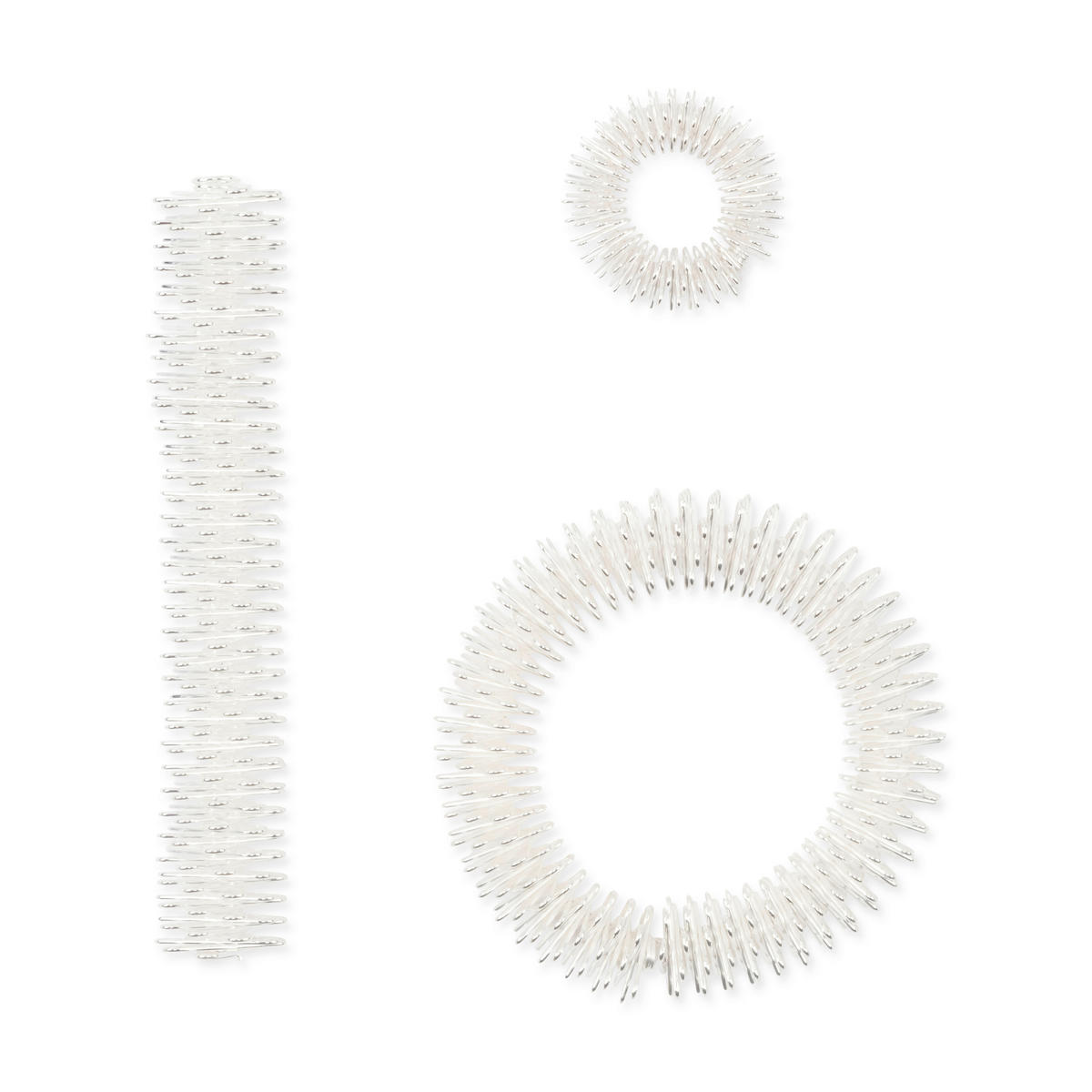 RUČNÝ MASÁŽNY PRÍSTROJ - svetlosivá, Basics, kov (2/17,6/14cm) - Kikkerland