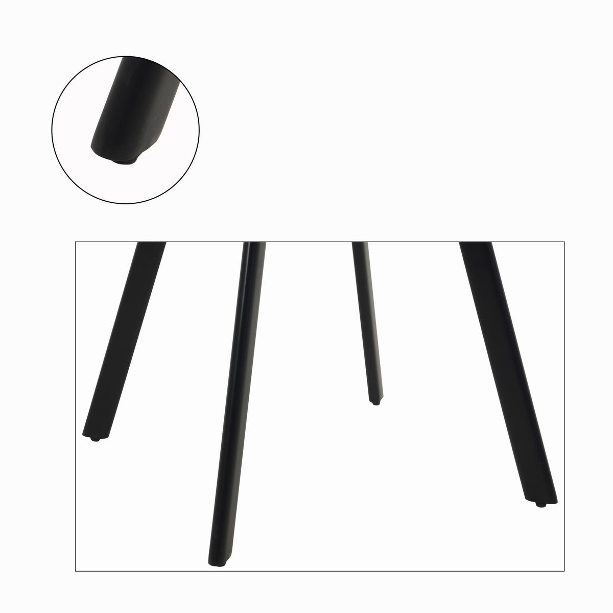 ARMLEHNSTUHL-SET 2 Stück  in Samt  - Schwarz/Braun, MODERN, Textil/Metall (61/82/68cm) - Livetastic