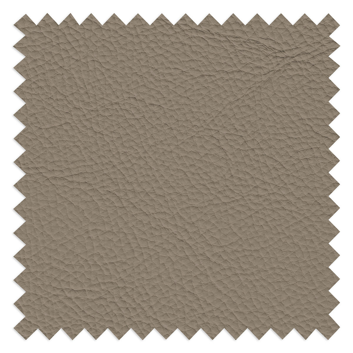ECKSOFA  in Echtleder Taupe  228/283 cm  - Taupe/Silberfarben, Design, Leder/Metall (228/283cm) - Livetastic