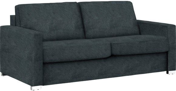 SCHLAFSOFA Webstoff Anthrazit - Chromfarben/Anthrazit, KONVENTIONELL, Textil/Metall (188/86/97cm) - Novel