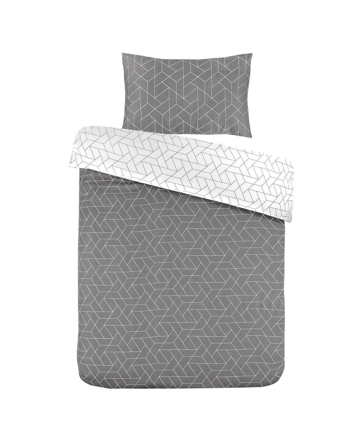 POSTELJINA 200/200 cm   - siva, Basics, tekstil (200/200cm) - Kayoom