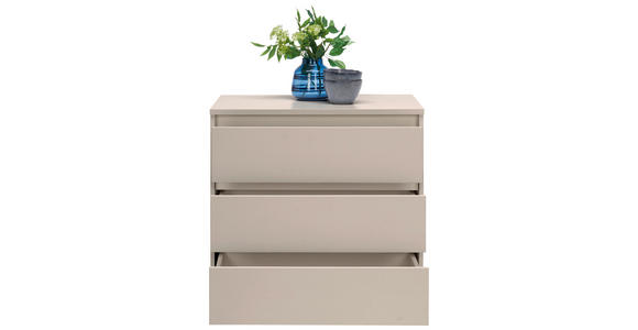 KOMMODE in 80/79/48 cm - Kaschmir/Anthrazit, Design, Holzwerkstoff/Kunststoff (80/79/48cm) - Carryhome