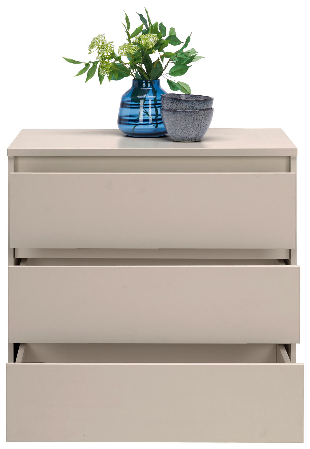 KOMMODE - Kaschmir/Anthrazit, Design, Holzwerkstoff/Kunststoff (80/79/48cm) - Carryhome
