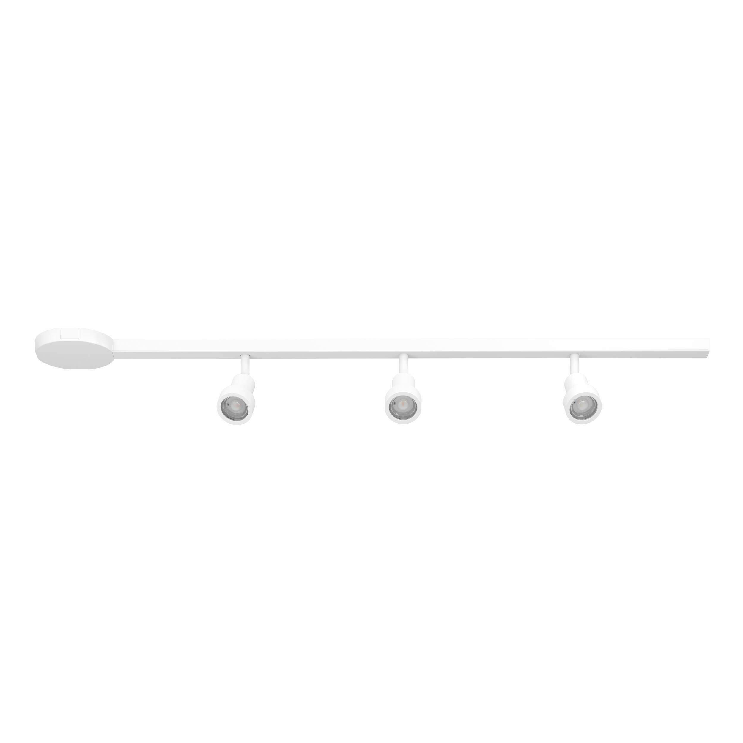 SCHIENENSYSTEM - Weiss, Basics, Kunststoff/Metall (102/5,5/14cm) - Eglo
