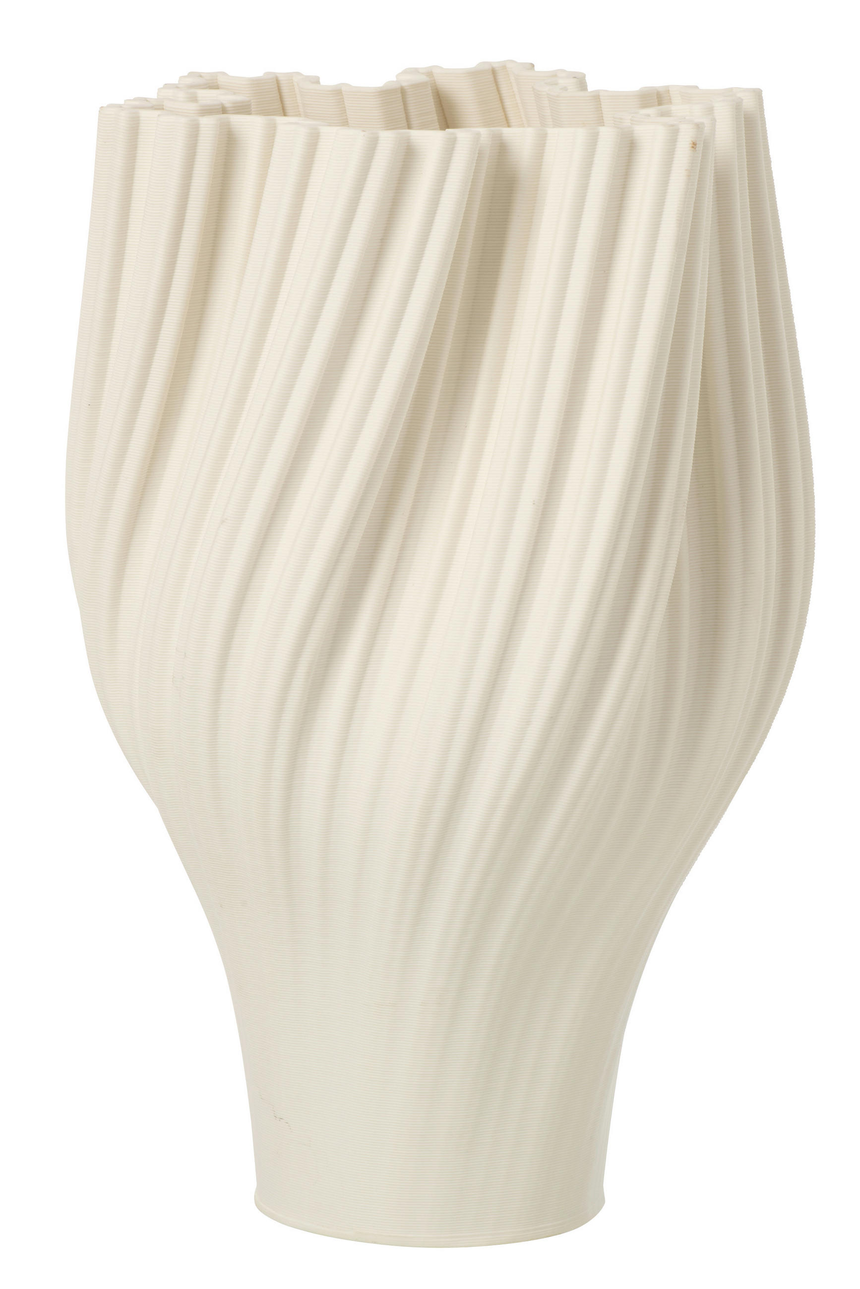 DEKOVASE  - Weiss, Basics, Keramik (25,5/23/38cm) - Ambia Home