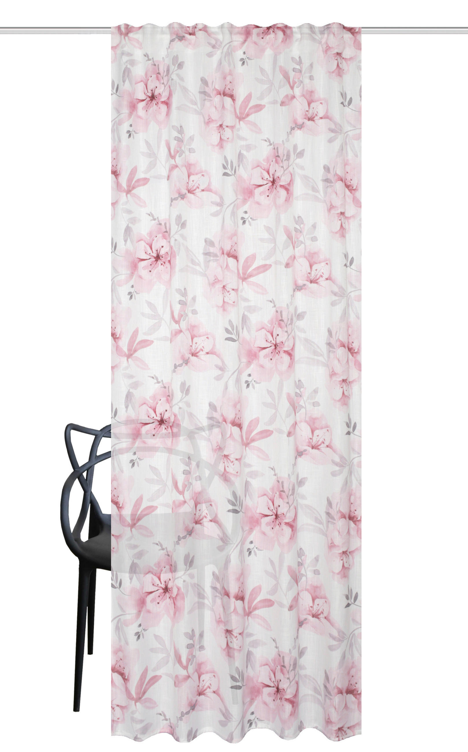 KOMBIVORHANG blickdicht  - Beere, Basics, Textil (140/245cm) - Schmidt W. Gmbh