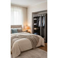 STOFFSCHRANK 110/178/46 cm  in Grau  - Grau, Basics, Kunststoff/Textil (110/178/46cm) - Carryhome
