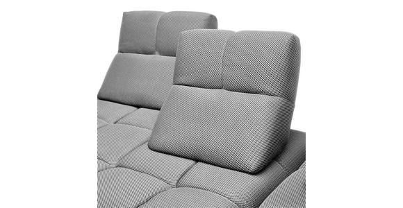 ECKSOFA in Struktur Grauweiß 313/233 cm - Grauweiß/Schwarz, Design, Kunststoff/Textil (313/233cm) - Emilio Belluti