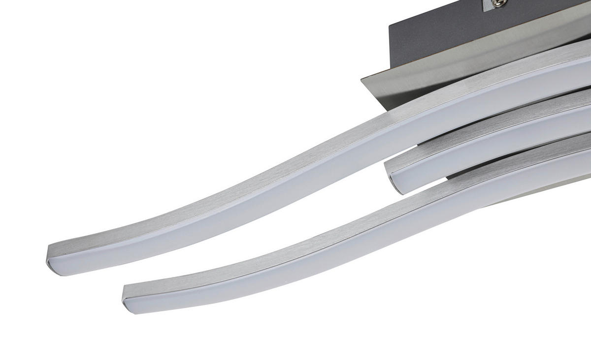 LED PLAFONJERA  - bela/srebrna, Osnovno, metal/plastika (54,5/14/6,5cm) - Boxxx