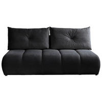 SCHLAFSOFA  mit Bettkasten erhältlich, Bettfunktion erhältlich Struktur Schwarz  - Creme/Schwarz, Design, Holz/Textil (209/100/103cm) - MID.YOU