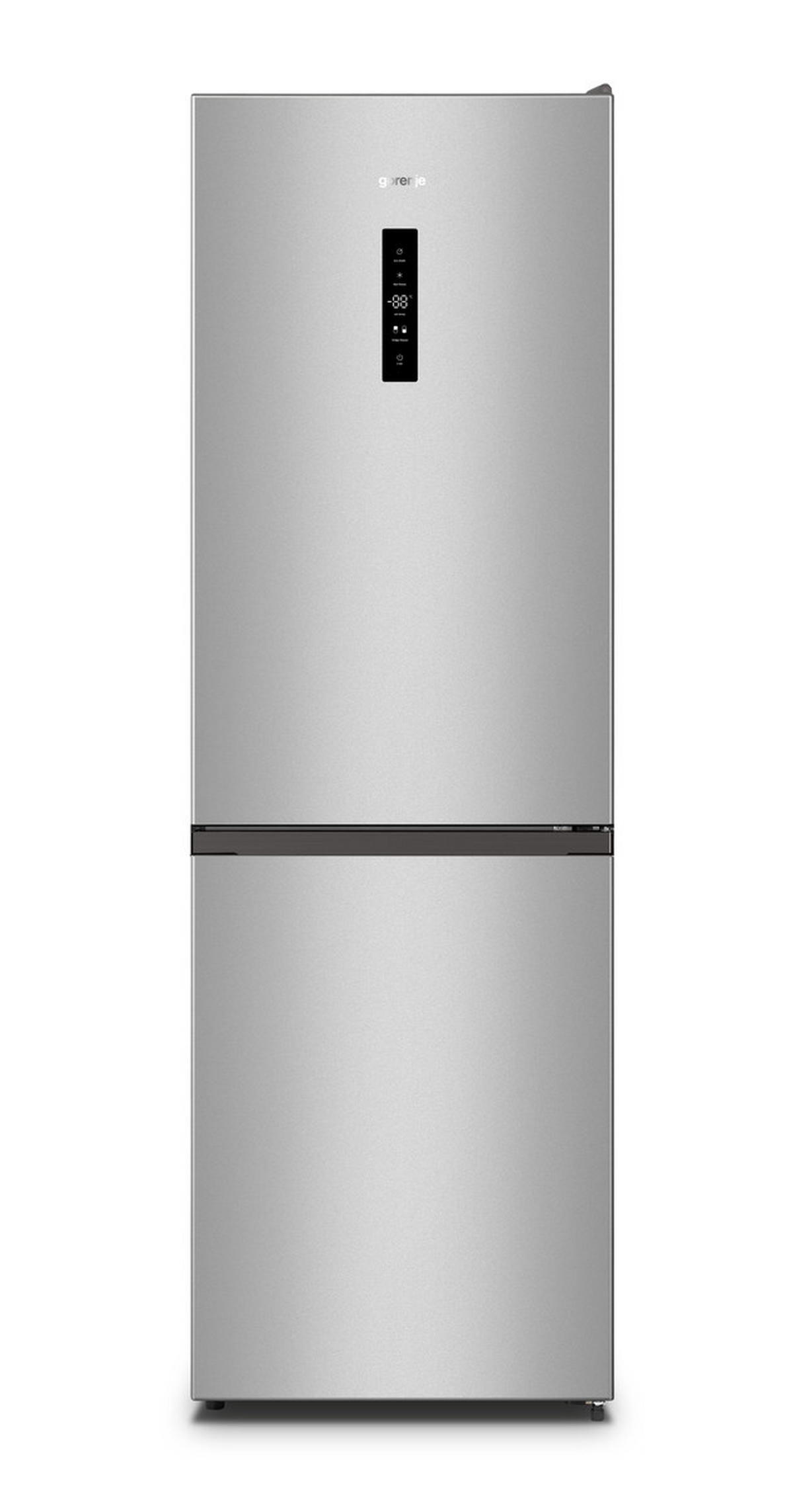 KÜHL-GEFRIER-KOMBINATION 59,5/186/59 cm NRK619CAXL4  - Edelstahlfarben, Basics, Metall (59,5/186/59cm) - Gorenje
