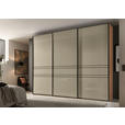 SCHWEBETÜRENSCHRANK 280/222/68 cm 3-türig Sandfarben, Eiche Artisan  - Sandfarben/Graphitfarben, Design, Glas/Holzwerkstoff (280/222/68cm) - Moderano