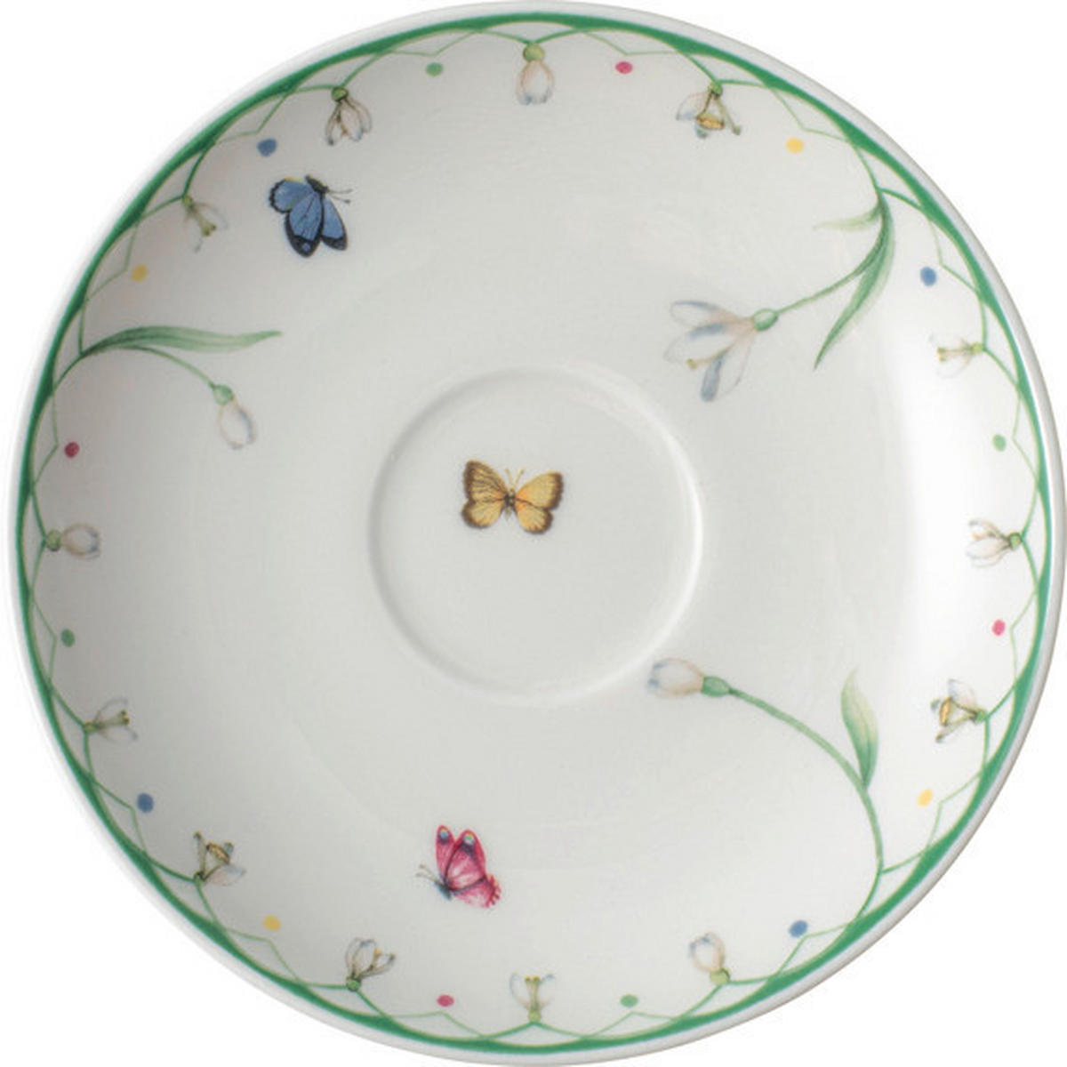 TACNA ZA ESPRESO  Colourful Spring       - zelena/bela, Osnovno, keramika (12cm) - Villeroy & Boch