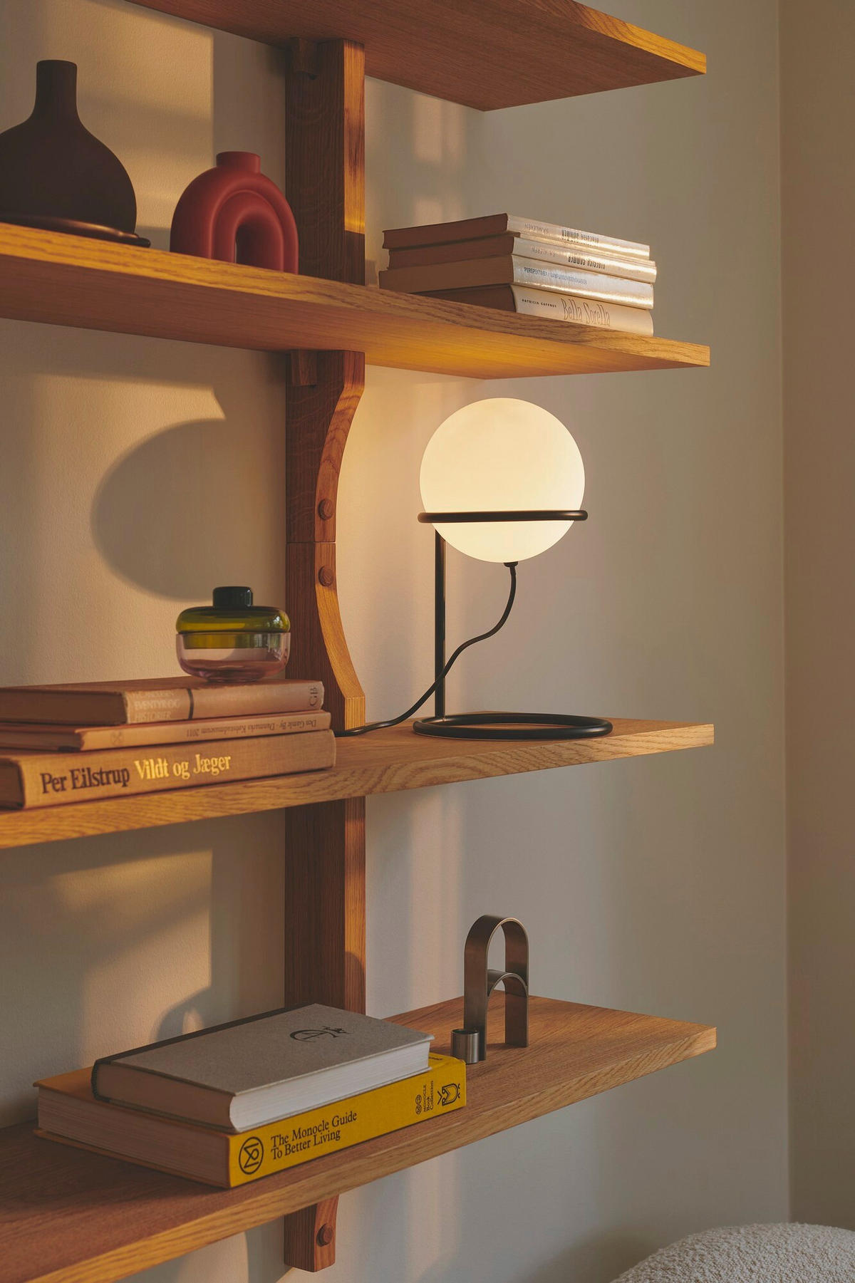 TISCHLEUCHTE Wilson 30.8/18/18 cm  - Schwarz, Design, Glas (30.8/18/18cm) - Nordlux