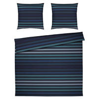 BETTWÄSCHE Tone Makosatin 200/220 cm  - Petrol/Dunkelblau, Design, Naturmaterialien/Textil (200/220cm) - Joop!